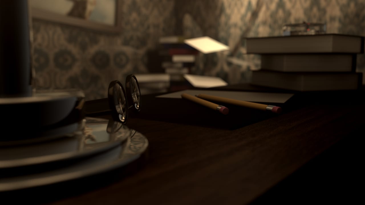 Office pencils render still