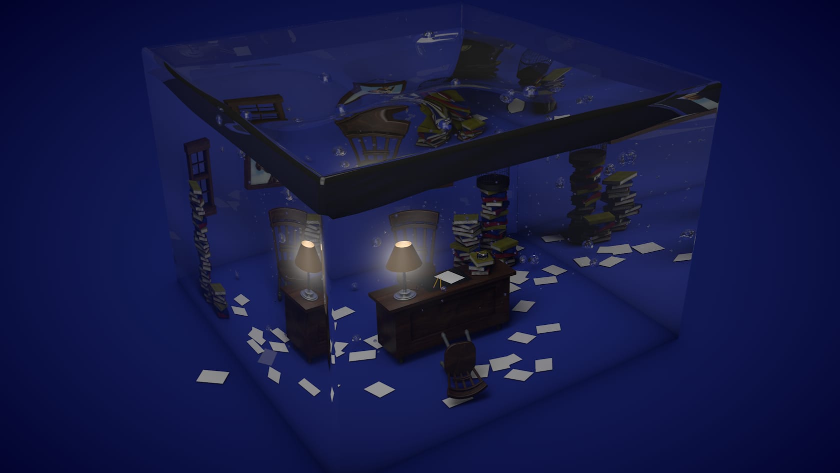 Office shark tank render still 1