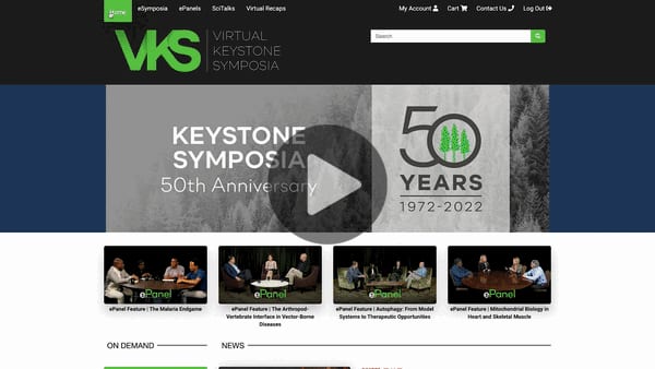 Virtual Keystone Symposia web platform